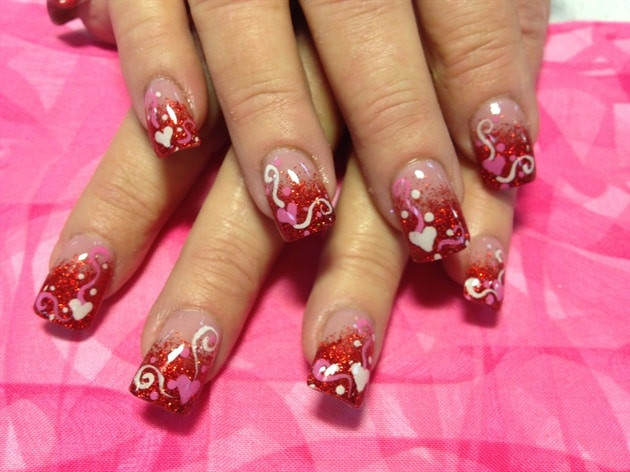 Nail Designs For Valentines Day
 40 Cute Valentines Day Nails Designs for La s 2018