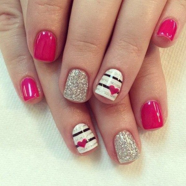 Nail Designs For Valentines Day
 45 Romantic Heart Nail Art Designs For Creative Juice