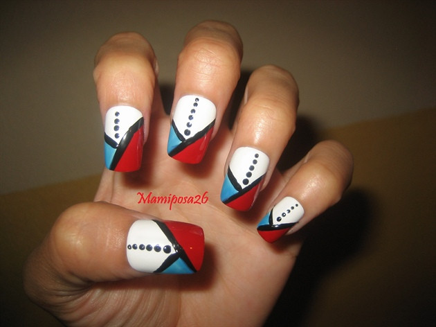 Nail Designs With Lines And Dots
 Lines and dots nail design Nail Art Gallery