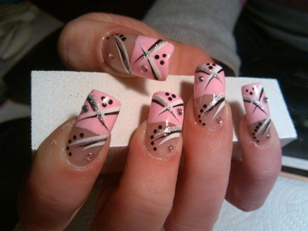 Nail Designs With Lines And Dots
 Just lines and dots Nail Art Gallery