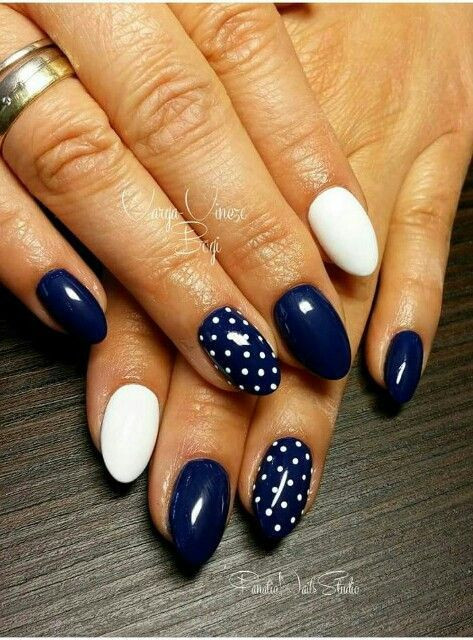 Nail Designs With Lines And Dots
 The polka dots nail nail designs are so perfect for fall