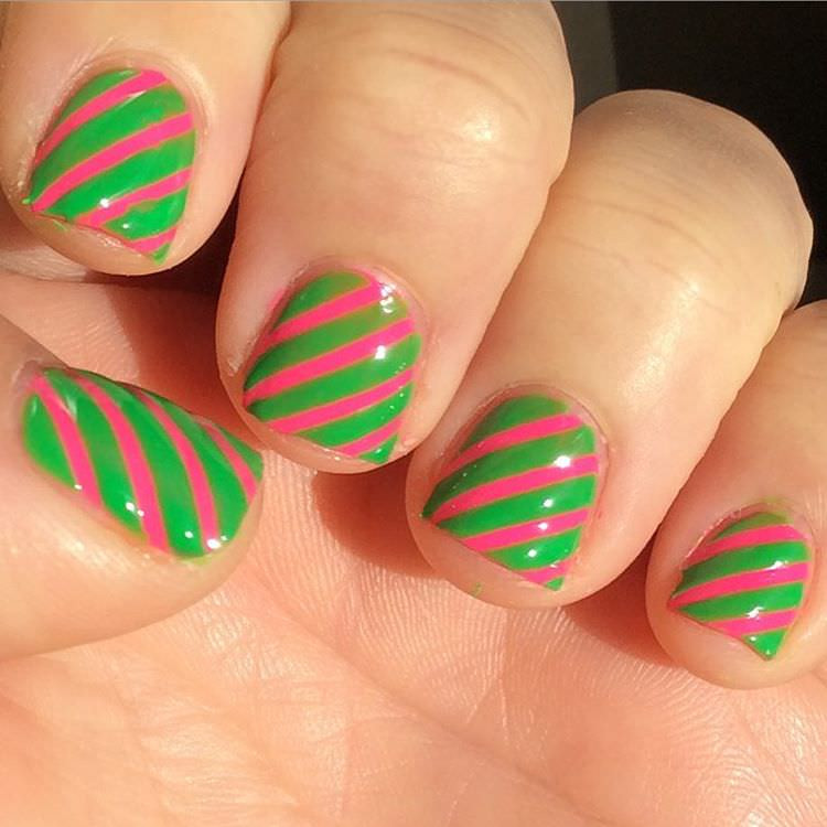 Nail Designs With Stripes
 30 Stripe Nail Art Designs Ideas