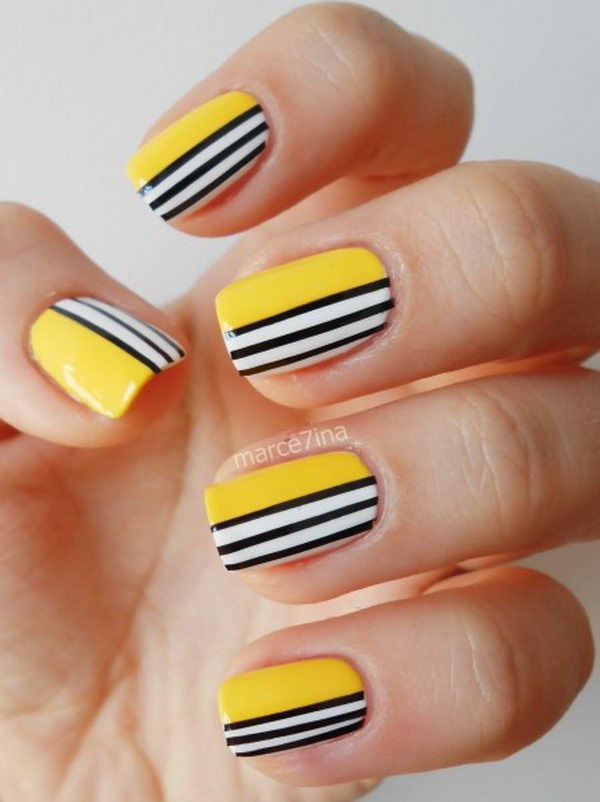 Nail Designs With Stripes
 Cool Stripe Nail Designs Hative