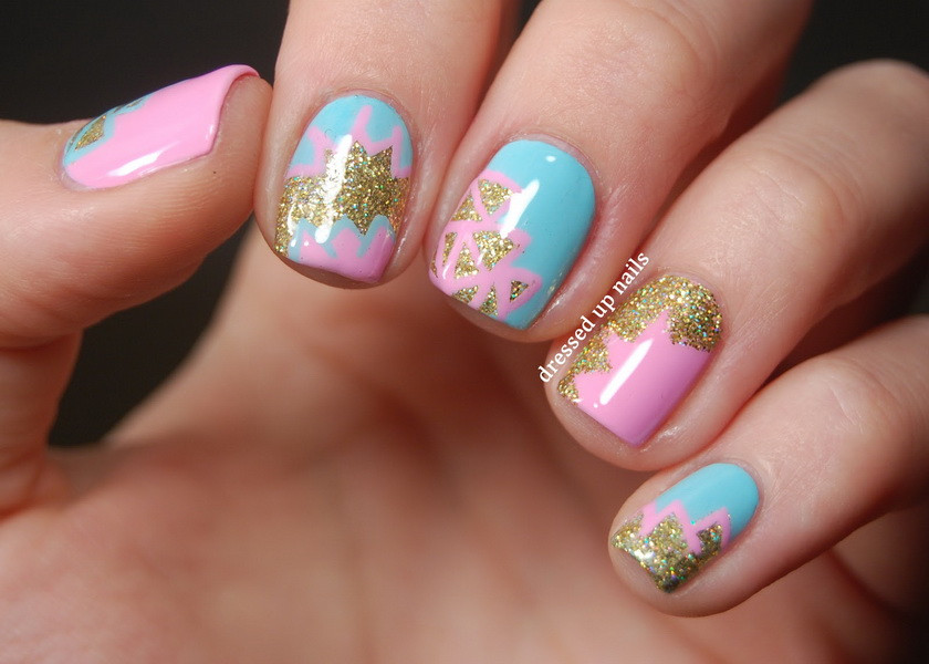Nail Ideas
 Glitter nail designs for shiny hands yve style