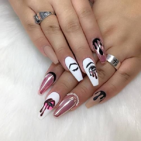 Nail Ideas Coffin
 50 COFFIN NAIL ART DESIGNS nenuno creative