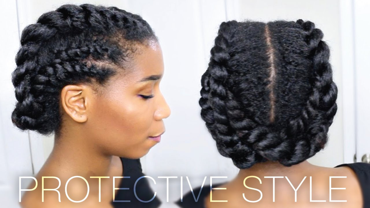Natural Hairstyles For Working Out
 Edgy Twisted fice Gym Protective Natural Hairstyle