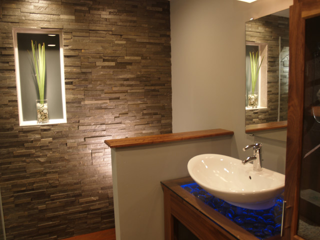 Natural Stone Bathroom Designs
 Spa Bathroom Natural Stone Contemporary Bathroom