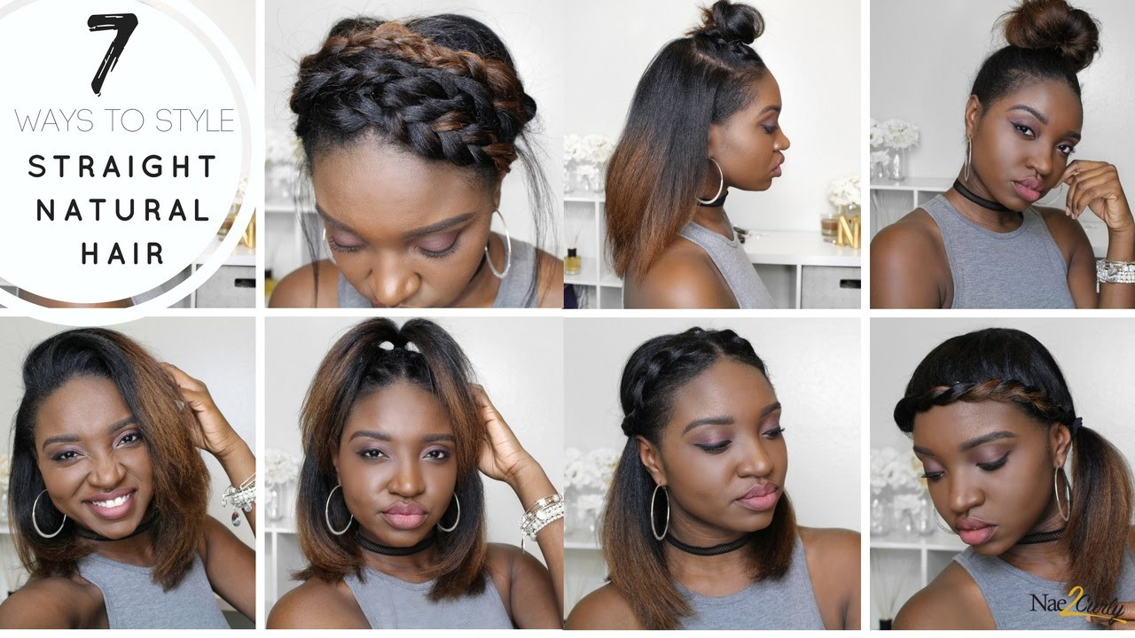 Natural Straight Hairstyles
 7 Styles for Straight Natural Hair