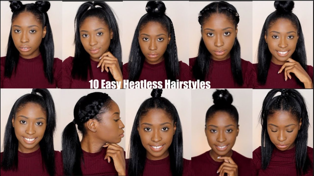 Natural Straight Hairstyles
 10 Simple Quick and Easy Heatless Hairstyles For Straight