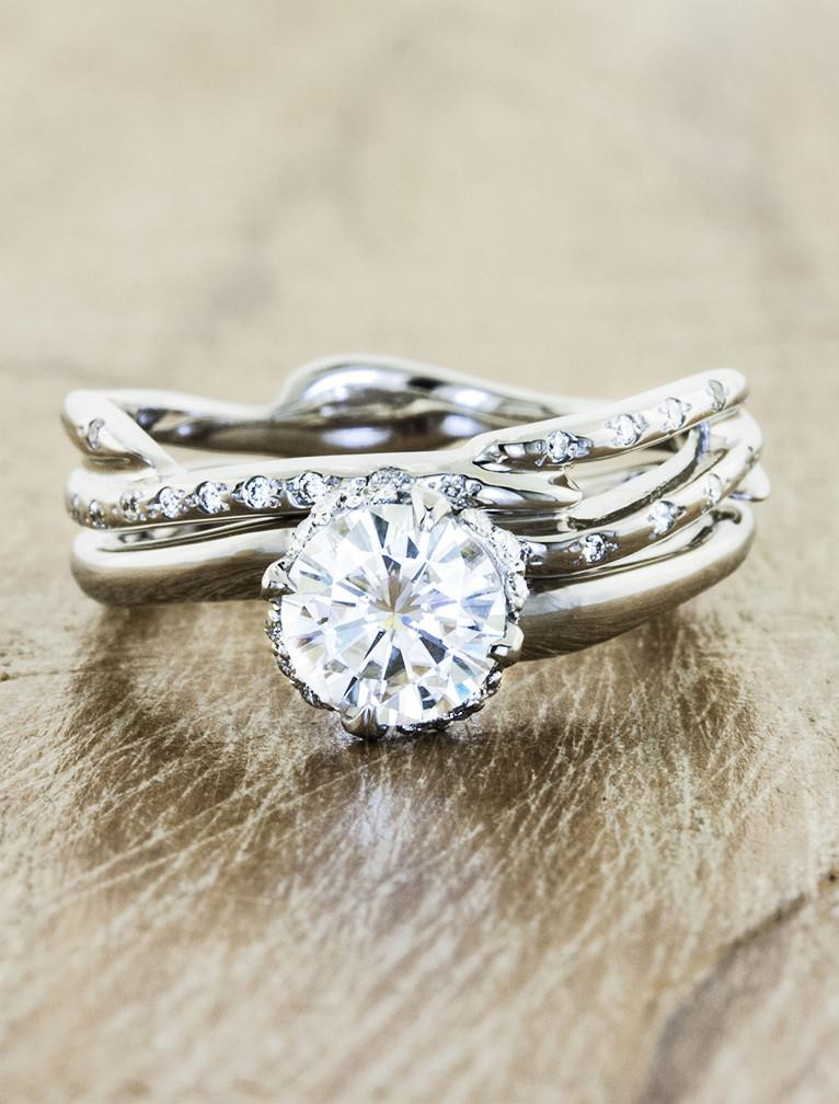 Nature Inspired Wedding Rings
 Novella Diamond Unique nature inspired engagement ring