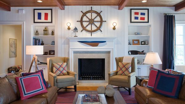 Nautical Living Room Ideas
 Nautical Decor Ideas From Ship Wheels To Starfish