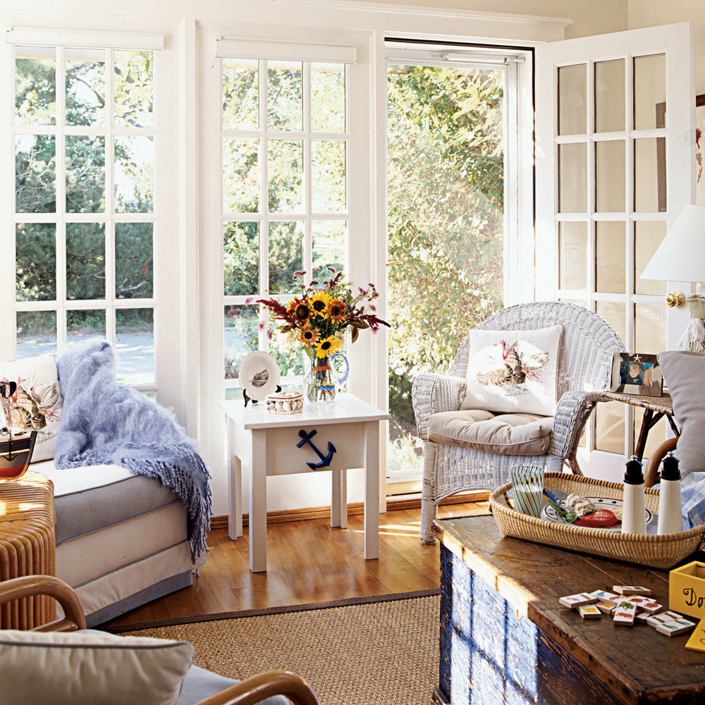 Nautical Living Room Ideas
 nautical living room 100 fy Cottage Rooms Coastal