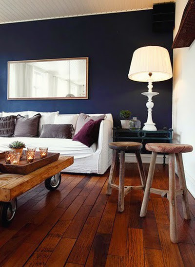 Navy Blue Walls Living Room
 Decor me Happy by Elle Uy Navy Blue Walls for Living