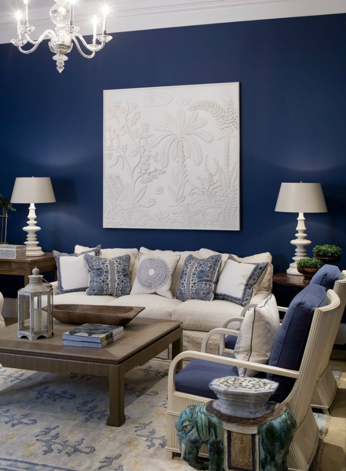Navy Blue Walls Living Room
 Small living room furniture sets navy blue for accent