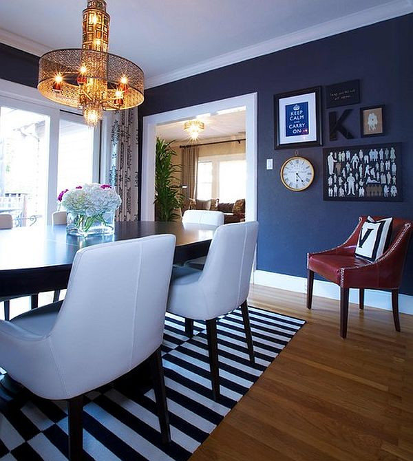 Navy Blue Walls Living Room
 Dining Out in Your New Navy Blue Dining Room