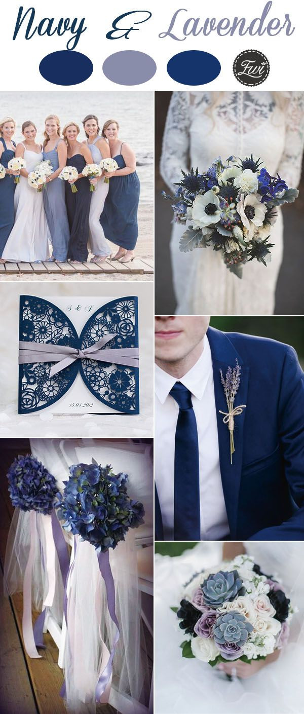 Navy Blue Wedding Color Schemes
 7 Classic Navy Blue Wedding Colors with Matching Wedding