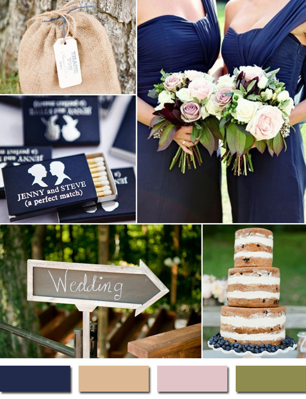 Navy Blue Wedding Color Schemes
 Fabulous 10 Wedding Color Scheme Ideas For Fall 2014 Trends