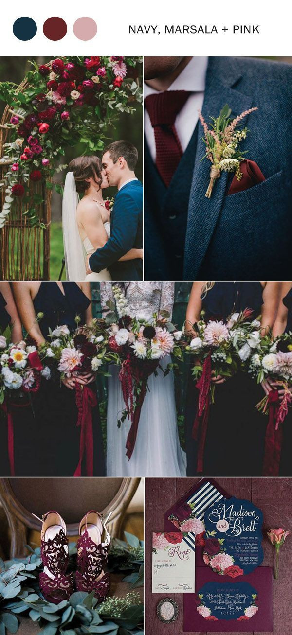 Navy Blue Wedding Color Schemes
 10 Fall Wedding Color Ideas You ll Love for 2017