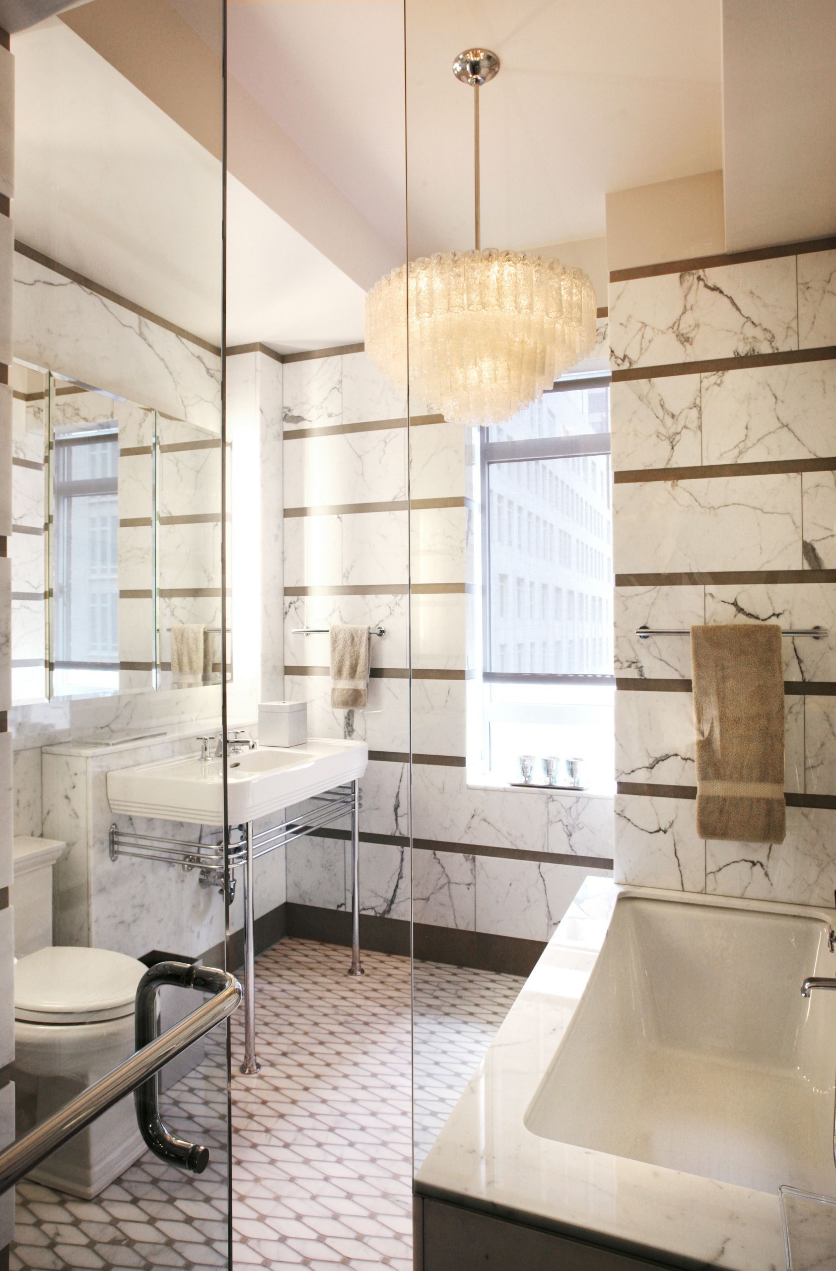 New Bathroom Designs
 A 1930s NYC Apartment Gets an Elegant New Bathroom Design