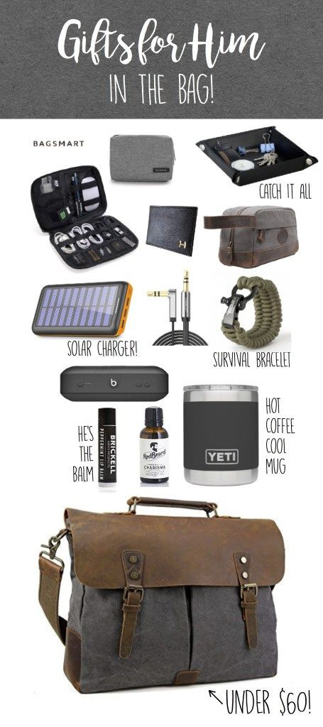 New Boyfriend Gift Ideas
 Gifts for Him in the Bag Gift Ideas for Him