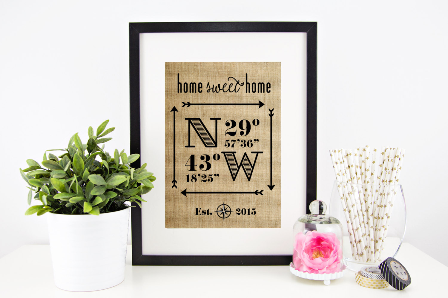 New Home Gift Ideas For Couples
 New Home Housewarming Gift Wedding Gifts for Couple Latitude