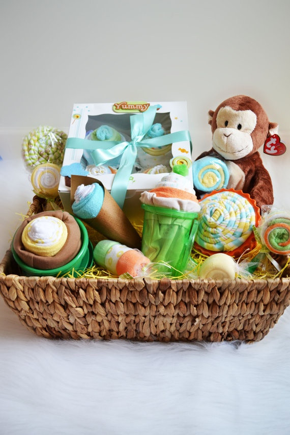 Newborn Gift Basket Ideas
 52 best images about baby t baskets on Pinterest