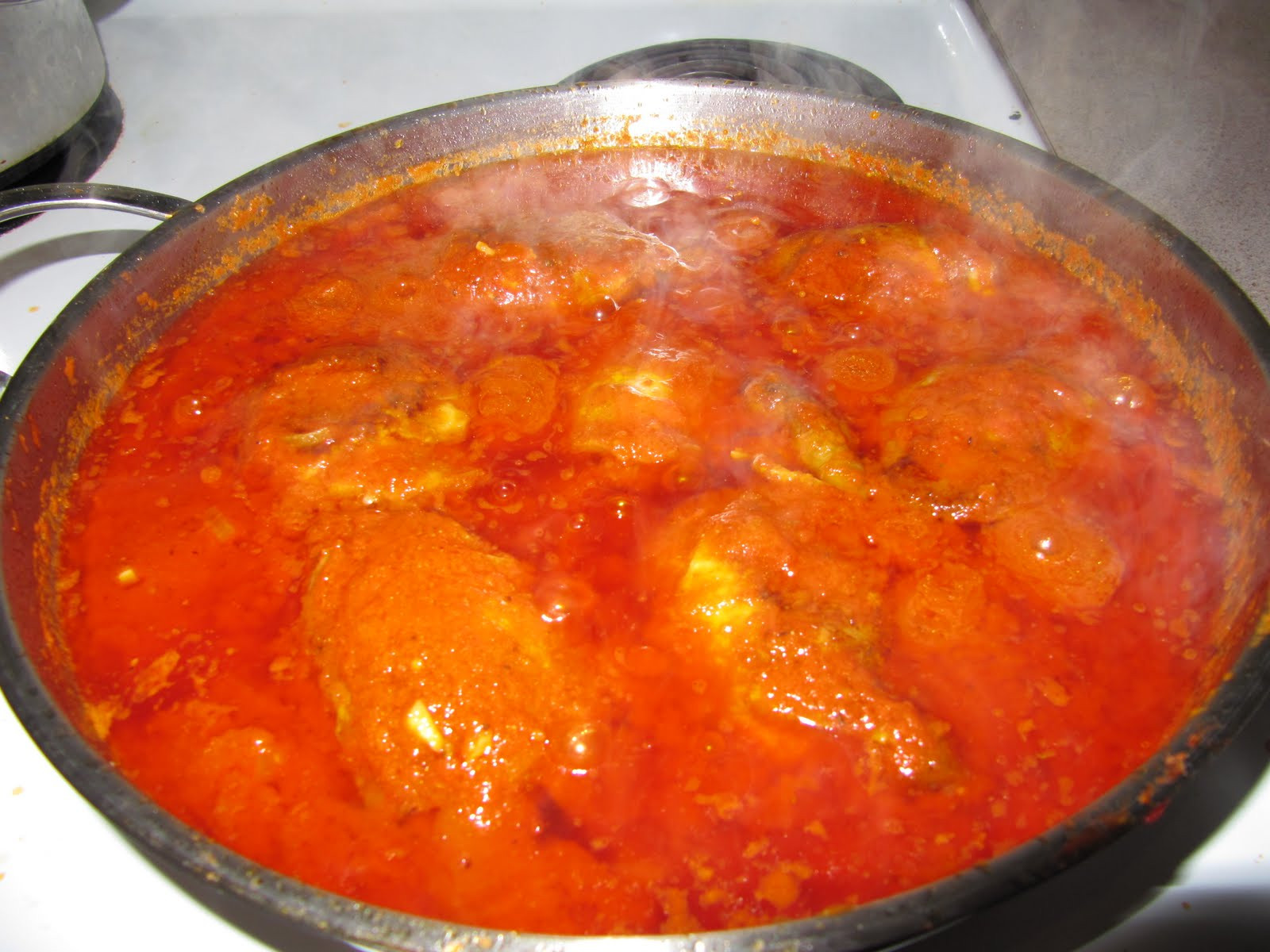 Nigerian Chicken Stew
 The Fires of Miss Lyn The Notorious Nigerian Chicken Stew