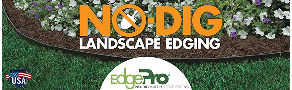 No Digging Landscape Edging
 Amazon Dimex EdgePro Plastic Heavy Duty No Dig