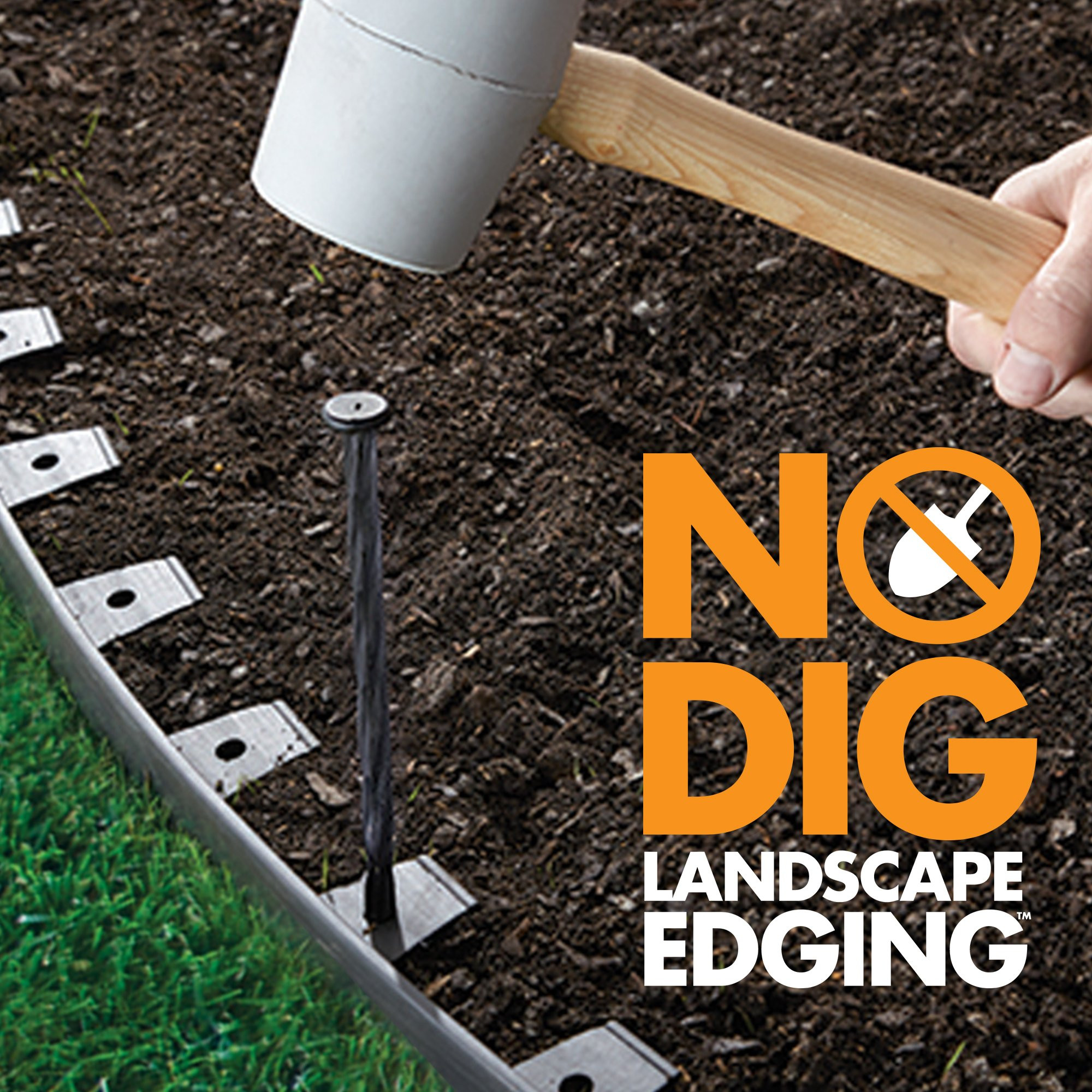 No Digging Landscape Edging
 Dimex EasyFlex No Dig Plastic Landscape Edging Kit 40