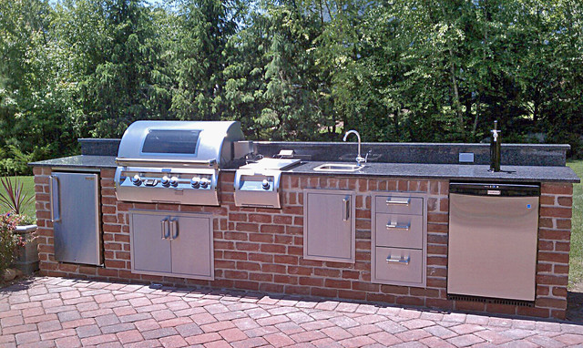 Nyc Fireplaces &amp; Outdoor Kitchens
 Fire Magic Outdoor Kitchen Traditional new york by