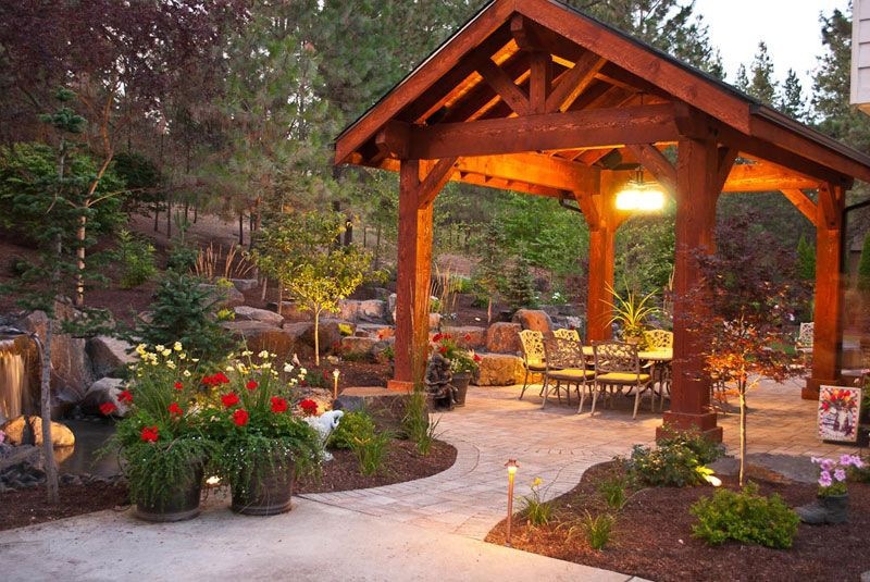 Nyc Fireplaces &amp; Outdoor Kitchens
 Covered Patio Pavilion Design & Construction in Spokane