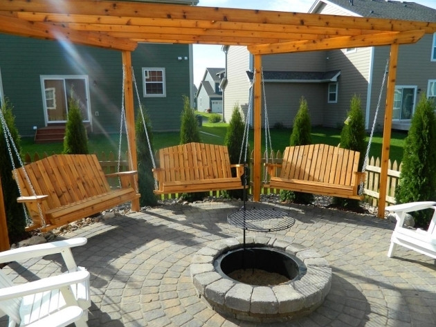 Octagon Fire Pit Swing Plans
 Octagon Fire Pit With Swings Fire Pit Ideas
