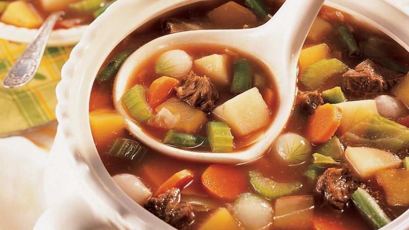 Old Fashioned Vegetable Beef Soup Recipes
 Old Fashioned Beef Ve able Soup Recipe BettyCrocker