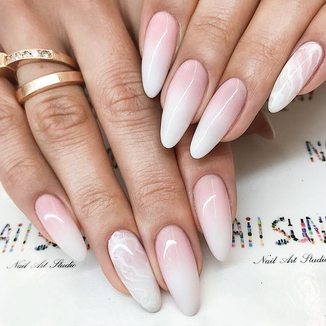 Ombre Wedding Nails
 Lovely Wedding Nails to Try This Season