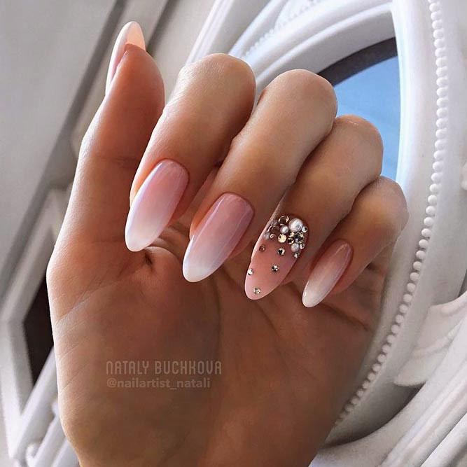 Ombre Wedding Nails
 Fabulous Wedding Nails For The Big Day