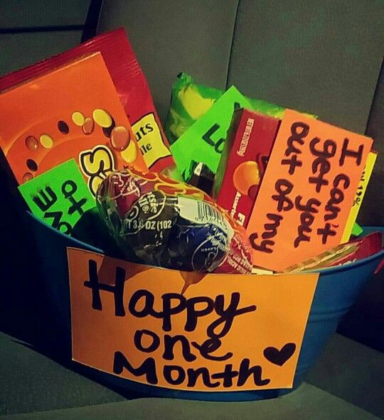 One Month Anniversary Gift Ideas For Him
 Boyfriend 1 month anniversary surprise