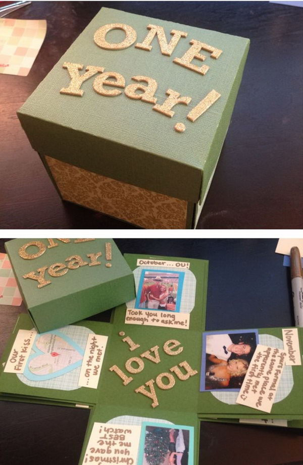 One Year Anniversary Gift Ideas For Boyfriend
 30 DIY Gifts For Boyfriend Noted List