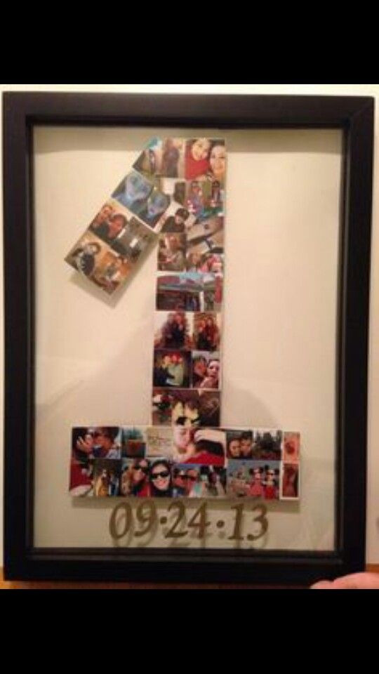 One Year Anniversary Gift Ideas For Girlfriend
 My first Pinterest project My wonderful mom helped me