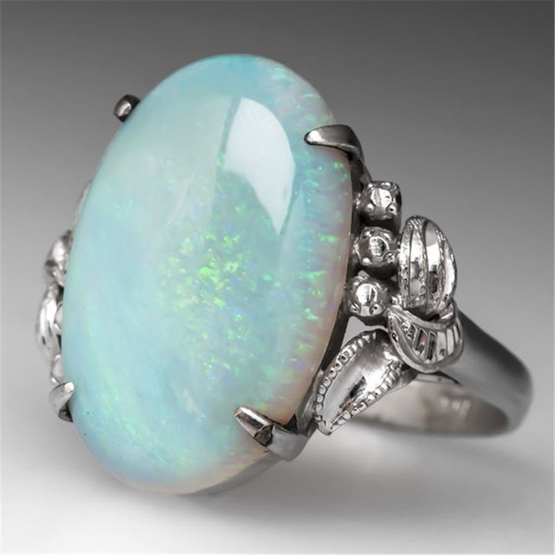 Opal Wedding Rings For Women
 Aliexpress Buy Fire Oval Opal Wedding Rings