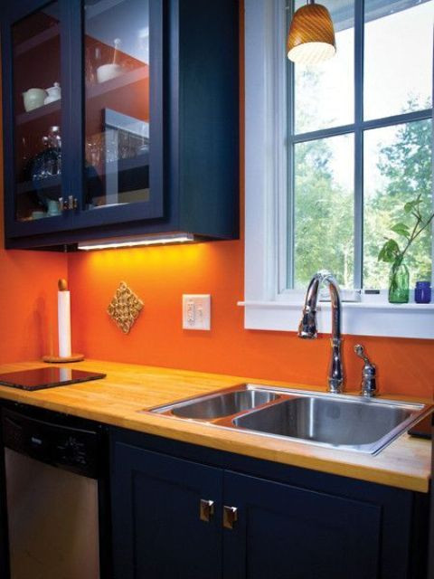 Orange Backsplash Kitchen
 27 Cheerful Orange Kitchen Decor Ideas DigsDigs