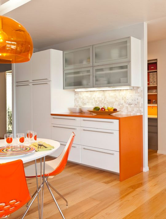 Orange Backsplash Kitchen
 10 Orange Color Accents to Kick f a New Look in Your
