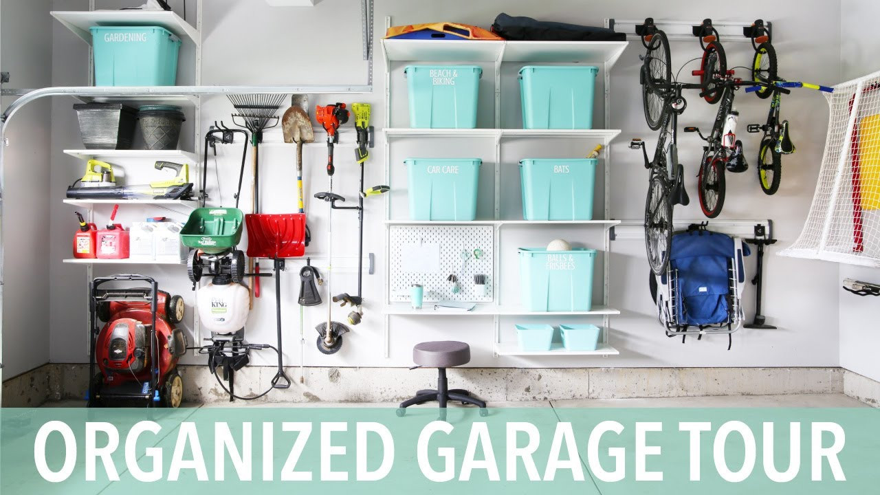 Organize Garage Ideas
 Garage Organization Ideas and Organized Garage Tour