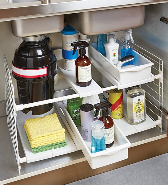 Organize Under Kitchen Sink
 Under The Sink Storage Ideas InspirationSeek