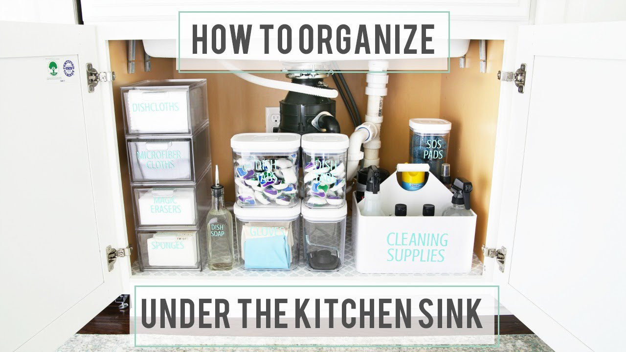 Organize Under Kitchen Sink
 How to Organize Under the Kitchen Sink