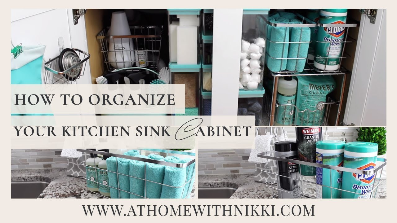 Organize Under Kitchen Sink
 How To Organize Under The Kitchen Sink Cabinet