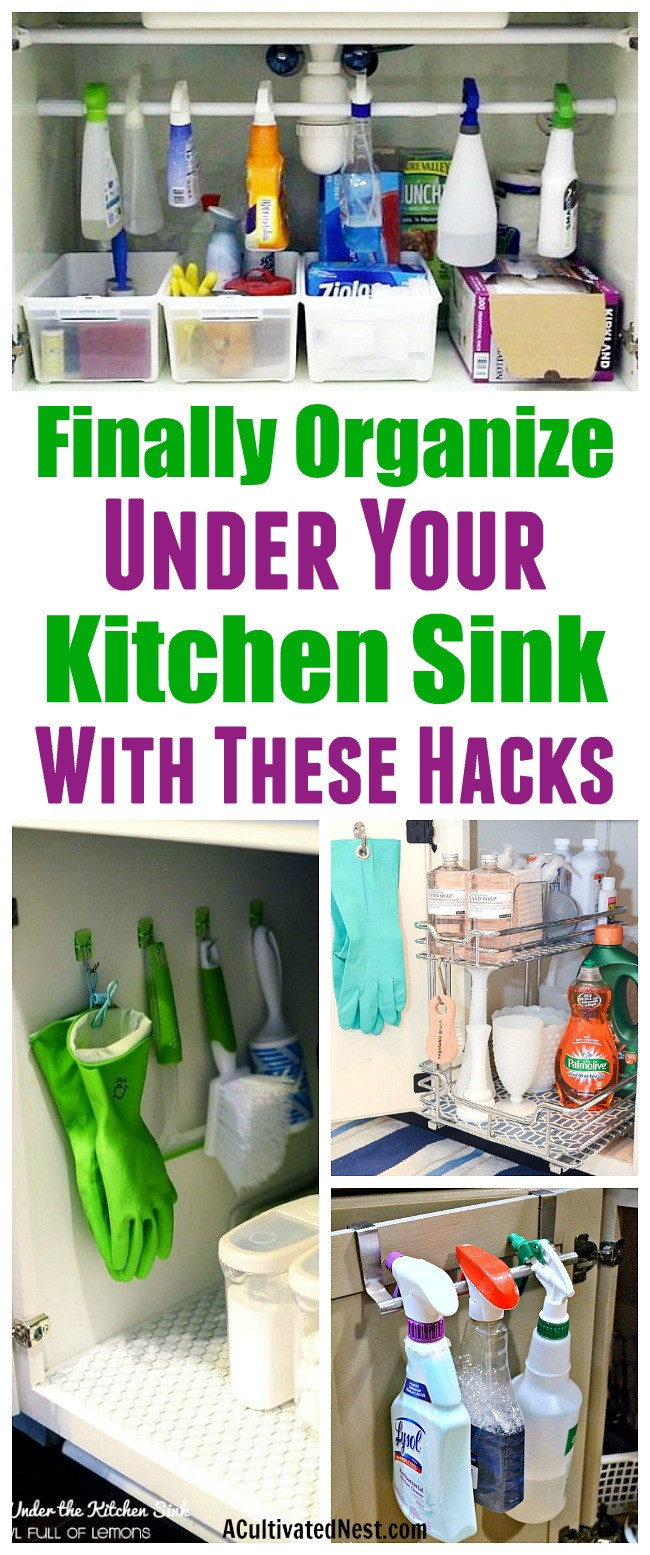 Organize Under Kitchen Sink
 How To Organize Under The Kitchen Sink A Cultivated Nest