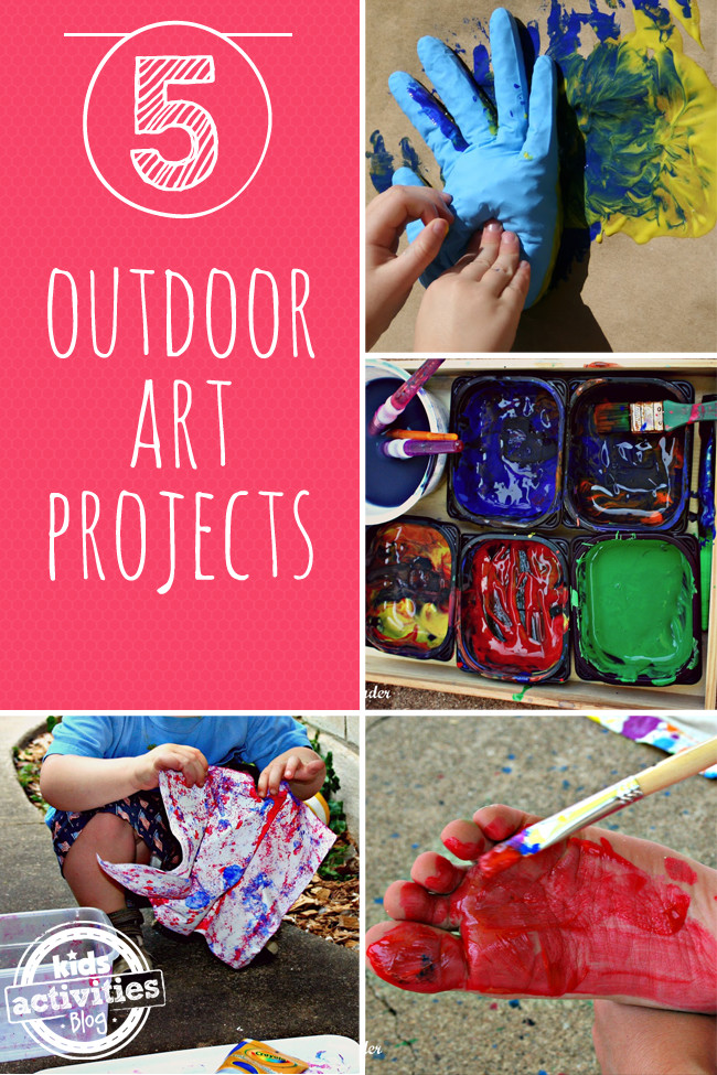 Outdoor Art Projects
 5 Outdoor Kids Art Projects