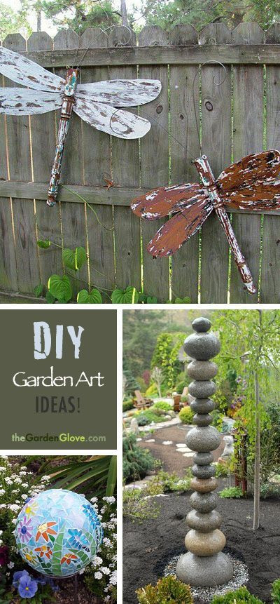 Outdoor Art Projects
 DIY Garden Art Ideas