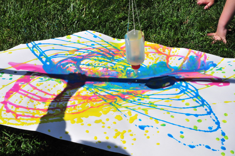Outdoor Art Projects
 Pendulum Painting