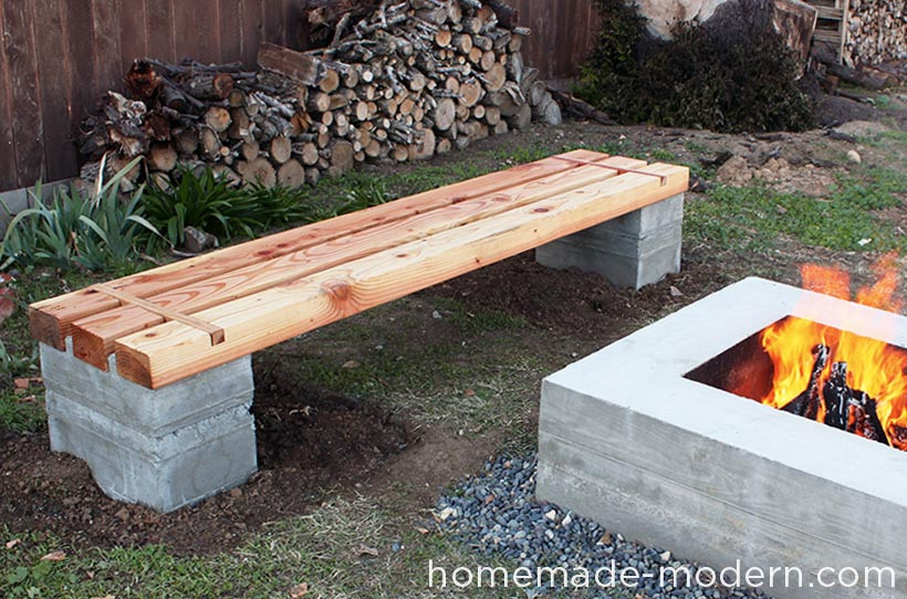 Outdoor Bench DIY
 HomeMade Modern EP57 Outdoor Concrete Bench